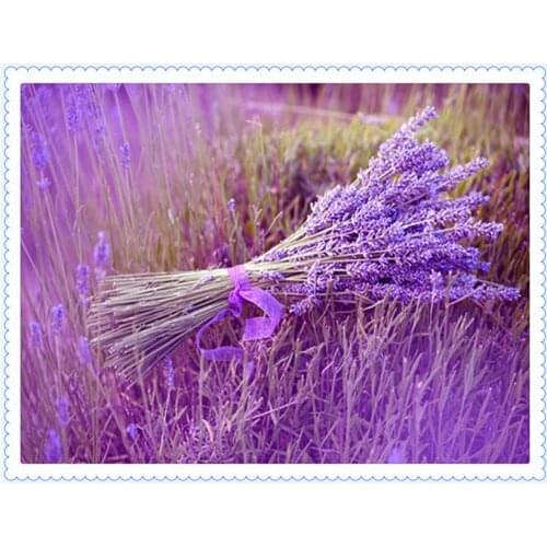 3D Lavender 45x60cm Diamond Embroidery Diy Diamond Square Drill Rhinestone Pasted Crafts Needlework Home Decoration
