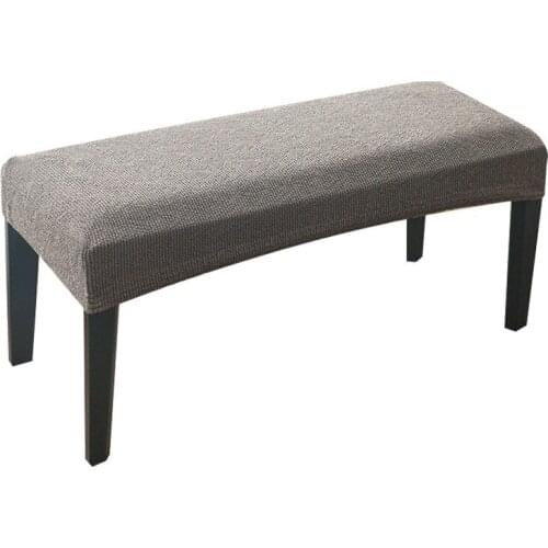 Velvet Soft Stretch Dining Room Spandex Elastic chair Bench Covers Slipcover Seat Protector for Living Room Kitchen Bedroom