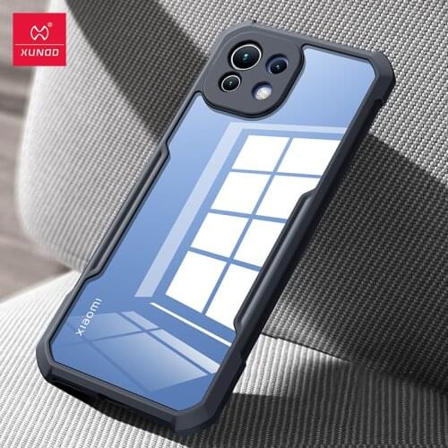 Funda For Xiaomi Mi 11 Lite 4G 5G Case Shookproof Airbag Transparent Protective Back Cover For Mi 11 Ultra Mi 11 Pro чехол XunDD