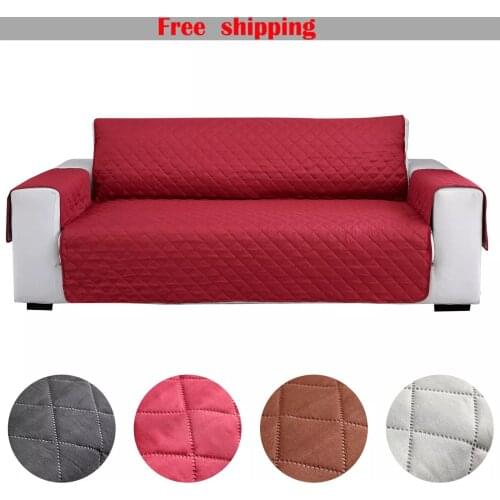1/2/3/4seaters Reversible Quilted Sofa Cover Recliner Armchair Slipcover Washable Furniture Couch Protector For Pets Dogs