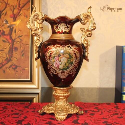 Michou Rui European Ceramic Vase vase, European lenglo floor living room decoration special offer home decor