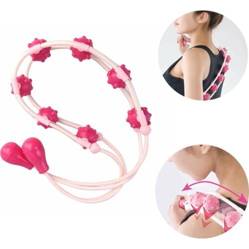 Hand-held Pull Back Strip Massager Roller Back Waist Arm Massager Deep Tissue Relaxation Cervical Spine Time-saving Health Tool