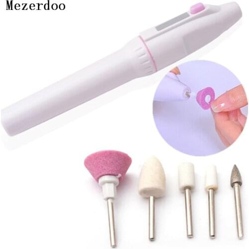 Durable Electric Nail File Polisher Drill Kits Mini Portable Manicure Pedicure Toe nail Salon Pen Shape Nail Art Equipment Set