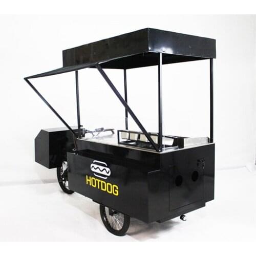 Outdoor Three Wheel Cargo Bike Family Mobile Food Cart Hot Dog Coffee Bike Snack Vending Cart Adult Tricycle