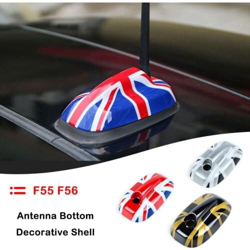 Antenna Aerial Bottom Base Cover Case Mast Decoration Sticker For Mini Cooper S JCW F55 F56 Hatchback Car Styling Accessories