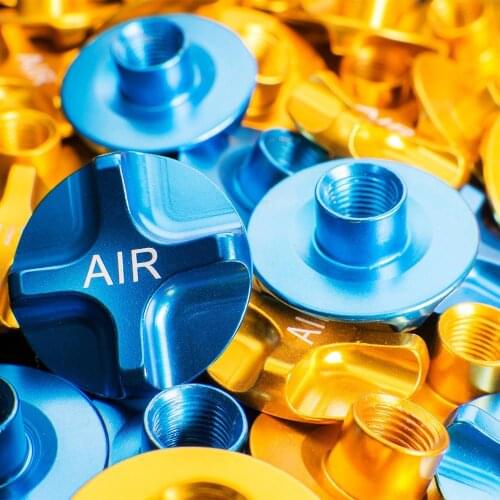 New 1 Pair ZTTO Fork Shoulder Air Nozzle Cover Air Fork Shoulder Cap Shockproof Front Fork Aluminium Alloy Cover