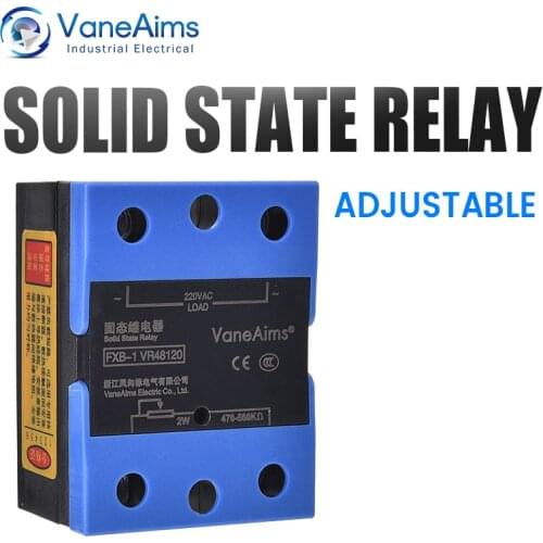 SSR Single-Phase Power Solid State Relay 220V Solid State Voltage Regulator Module With Protective Cover To Send Thermal Grease