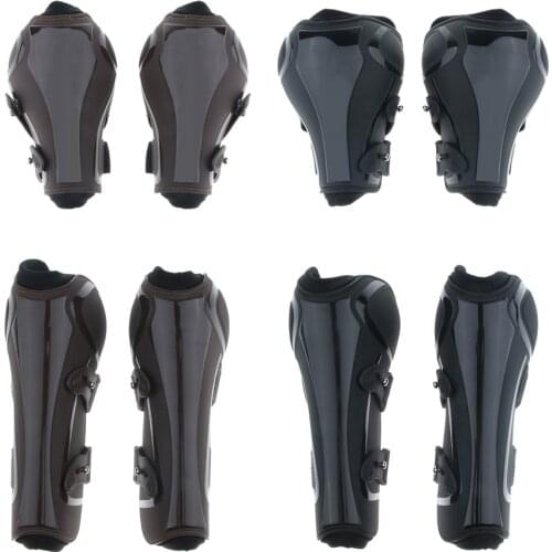 Pair Horse Leg Boots Front Hind Leg Tendon Protective Gear Equestrian Equine