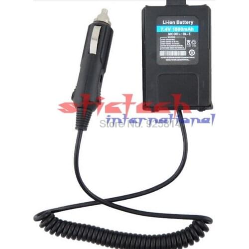 By dhl or ems 50 pieces WalkieTalkie Car Charger Vehicle Power Supply For Baofeng UV-5R UV-5RE plus BF-F8 UV-5RA