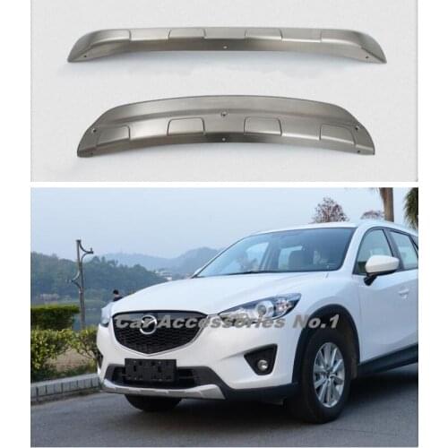 Stainless Steel Car Front Rear Bumper Protector Guard Plate Fits For Mazda CX-5 CX5 2013 2014 2015 2016 Years