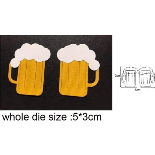 Craft dies Couple Beer Cup Mug Cutting Dies Stencils dies Paper Card Making Scrapbooking dies Metal Dies Nouveau Arrivage 20201