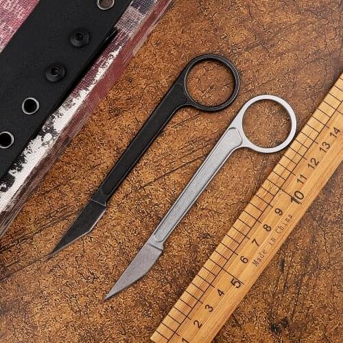 Scalpel art knife pocket tactical equipment camping hunting knife fixed blade Karambit outdoor rescue survival EDC tool