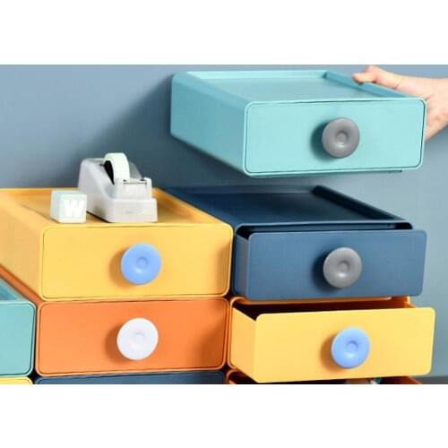 Large Capacity Folding Makeup Drawer Organizer Cosmetic Storage Multi Function Desktop Sundries Box