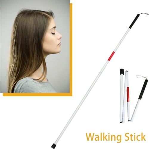 Folding Blind Guide Stick Visually Impaired Crutch Cane Blind Walking Stick Walker Aluminium Easy Folding Dropshipping