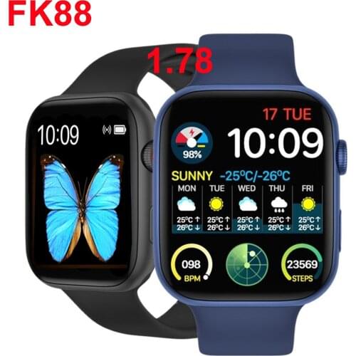 2021 NEW IWO FK88 Smart Watch 44MM 1.78 Inch Bluetooth Call Heart Rate Monitor Suitable for smartphones PK HW22 FK78 FK99