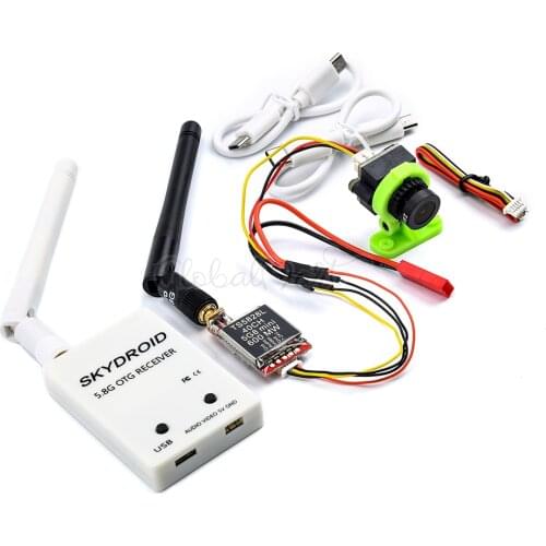 TS5828 / TS5828L Micro 5.8G 600mW FPV Transmitter w/ Digital Display & 150CH FPV UVC Receiver OTG & 1000TVL Camera for FPV Drone