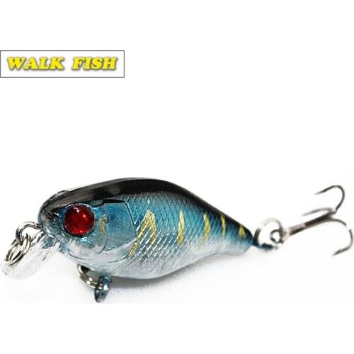 Walk Fish 1Pcs 4cm 4.2g Flash Swim Fishing Lure Artificial Hard Crank Bait Wobblers japan Mini Fishing Crankbait lure Pesca