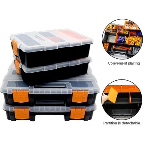 PP Material Portable Parts Box Screw Storage Box Metal Parts Hardware Tool Screwdriver Auto Repair Tool Box