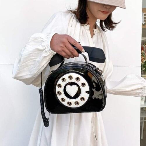 Funny Telephone Shaped Women Handbags Designer Shoulder Bags Cute Lady Crossbody Bag Creative Chic Female Small Purses 2020 Sac