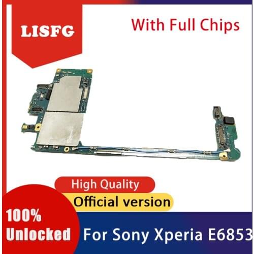 LISFG Replacement For Sony Xperia Z5 Premium E6853 Motherboard Unlocked Logic Board For Sony Xperia Z5 Premium E6853 With Chips