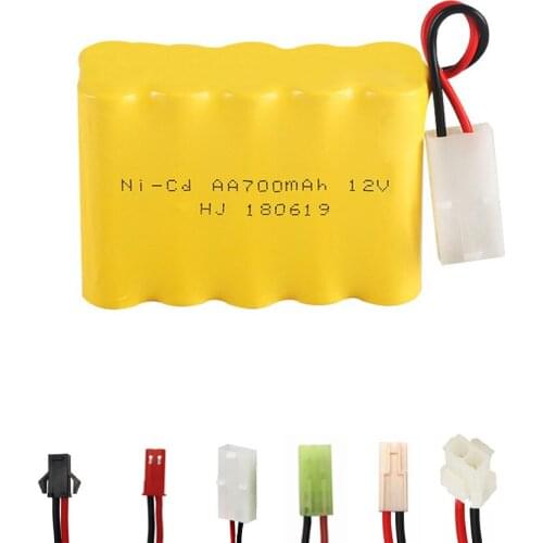 12V NI-CD Battery pack 12V 700mah X type for RC toy Car Boat GUN TANK Trucks RC toy model AA NICD Battery free shipping