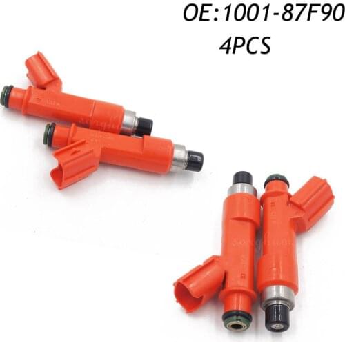 4PCS 1001-87F90 JZS161,100187F90 Fuel Injector For 1ZZFE 2ZZGE Toyota Corolla Lotus exige 1.8L Scion tC 2.4L