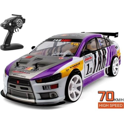 70KM/H High Speed RC Drifting Cars One-click Acceleration 1/10 4WD Remote Control Racing Cars Big Off-road Model toys for Kids