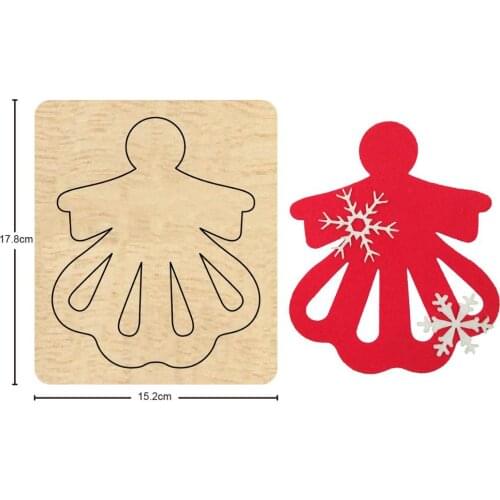 Angel Girl Wooden Dies Schoolbag Pendant For DIY Leather Cloth Paper Craft Fit Common Die Cutting Machines on the Market 2020
