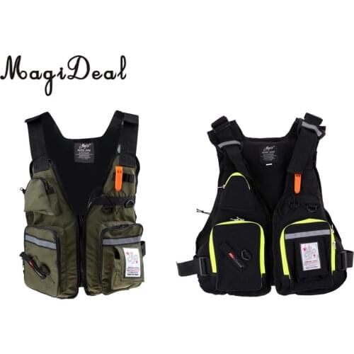 MagiDeal Breathable Life Jacket Vest for Boat Fishing Surfing Sailing Boating Swimming Waistcoat Kayaking Boating Windsurfing
