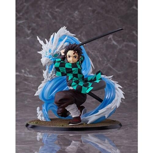 24cm Demon Slayer Kimetsu No Yaiba Kamado Tanjirou PVC Action Figure Anime Figurine DIY Model Collection Toys Gift Cosplay Prop