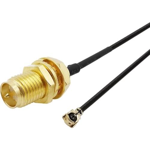 RP SMA Female Jack (Male Pin) to U.FL IPX 1.13 Extension Cable Pigtail Jumper Wire Connector for PCI WiFi Cord wireless router