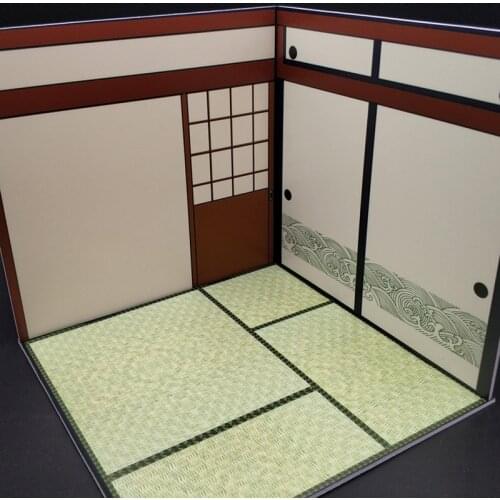 Collectible 1/12 Scale Figure Scene Accessories Mini Furniture GSC Japanese Style Doll House and Room for 6'' Action Figure Doll