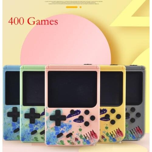 Colorful Retro Portable Mini Handheld Video Game Console 8-Bit 3.0 Inch Color LCD Kids Color Game Player Built-in 400 games