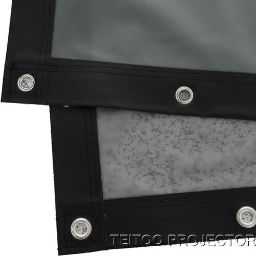 Best 84 Inch 16:9 Wall Mount Portable PVC Material Fabric Rear Projection Screen Filmes for Movie TV 3D Mini Smart HD Projectors