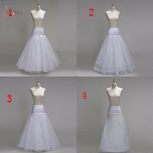 Hoop Crinoline White Long Wedding Petticoat A line Dress Skirt Underskirt Slips Bridal Accessories 2020