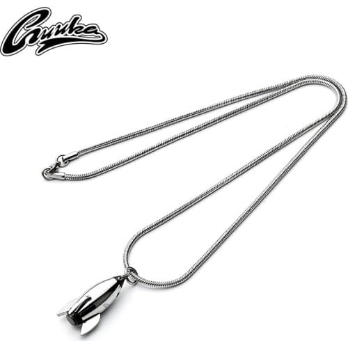 Guka fashion brand space rocket Pendant Necklace