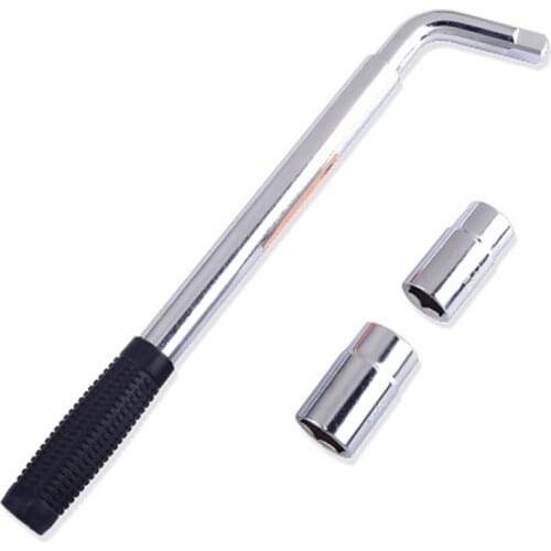 Wrench Extendable Car Wheel Heavy Duty Telescoping Lug Wrench Wheel Brace Nut Wrench Sockets 17/19mm & 21/23mm