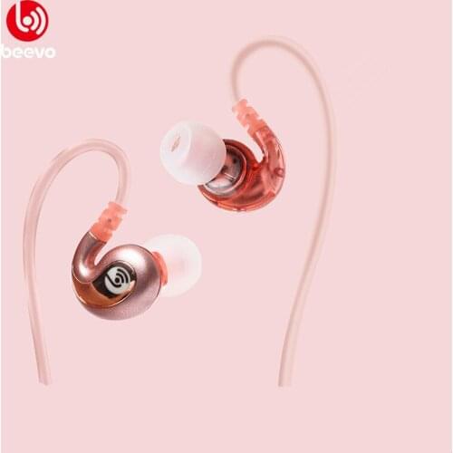 Beevo 390 Running Sport 9D Headphones HIFI Earphone In-ear DJ heavy subwoofer Game Earbud with Microphone