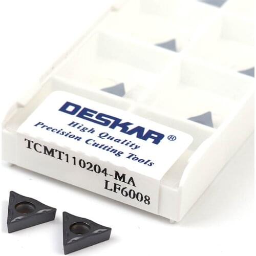 TCMT110204 TCMT110208-MA LF6008 CNC Lathe Turning Tools Carbide Insert Cutting Machining Stainless Steel High Quality Authentic