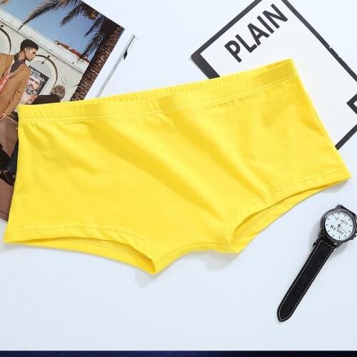 Men Underwear Boxer Cueca Male Panties Mens Sexy Shorts Mens Solid Soft Underpants Knickers Shorts Men Trunks