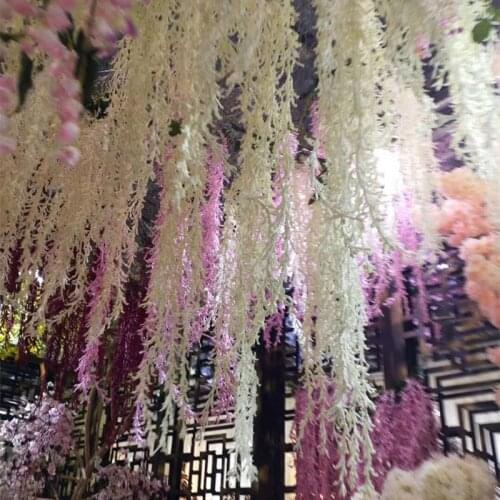 Artificial Flower Simulation lover fan wall hanging wedding ceiling decoration indoor mall store activity set fake flower rattan