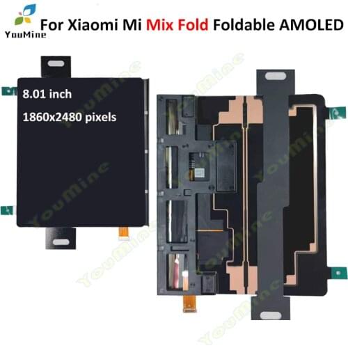 AMOLED For Xiaomi Mi Mix Fold LCD Display Touch Panel Screen Digitizer For Xiaomi Mi Mix Fold LCD Mix Fold Secondary Screen