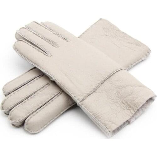 2019 winter glove goat genuine leather gloves women gloves & mittens thickening water proof ski gloves for female warm quality