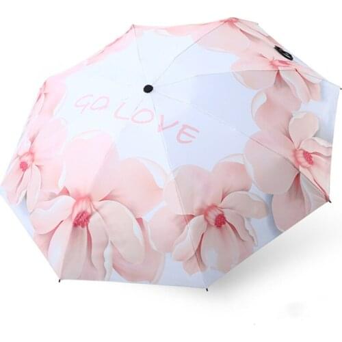 Umbrella female sunny and rain dual-use sun umbrella sunscreen anti-ultraviolet capsule umbrella ultra light