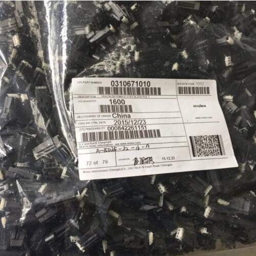 0310671010 housings MOLEX Connectors terminals housings 31067-1010 100% new and original parts 310671010