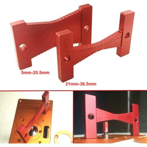 2Pcs High Precision Height Gauge Ruler Woodworking Router Table Electric Circular Saw Engraving Machine Measuring Tool