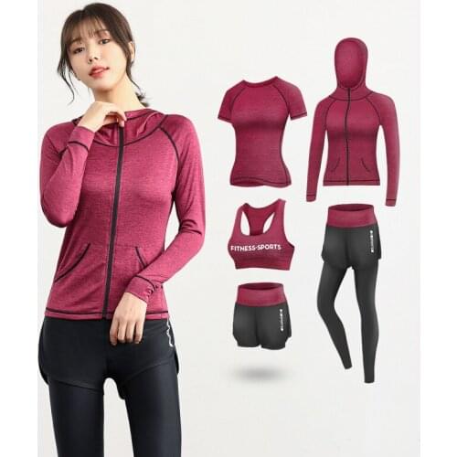 2021 Sports Suit Female Gym Running Casual Suit Beginner Fashion Spring and Autumn Yoga Suit Women