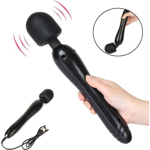 30 Speeds Charging Magic Wand Vibrator for Women Nipple Clitoris Stimulator AV Vibrator Body Massager Adult Sex Toys Masturbator