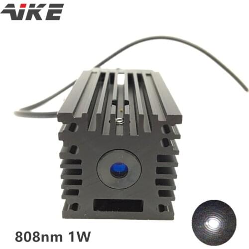 AIKE High Power 808nm 1W 1000mW nfrared IR Laser Diode Dot Module TTL with Fan Cooling Laser Module