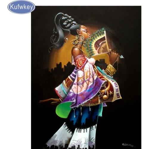 Diamond embroidery portrait Diamond PAINTING mosaic full square rhinestones Cross stitch kits African woman DIAMOND Pictures
